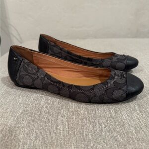 Coach Chelsea signature monogram ballet flats